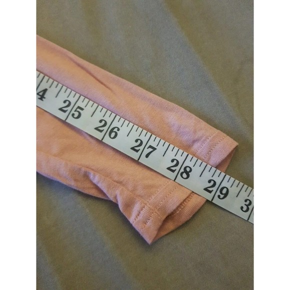 Divided H&M Womens Turtleneck Blouse Top Size Medium Pink Long Sleeve Stretch - Picture 9 of 11